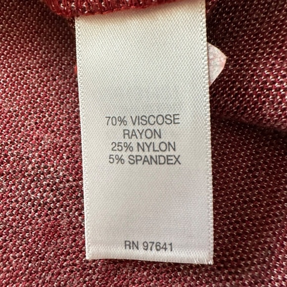 J. Jill Women's XL Ponte Dress Sepia Burgundy Plaid Pockets :) Stretch Business - Picture 10 of 14